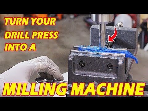 Turn Your DRILL PRESS Into A MILLING MACHINE | Cheap & Easy | WEN Cross Slide Vise Review
