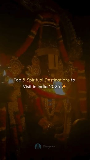Top 5 Spiritual Destinations in India 2025 🌸🕉️.#spiritualindia #travelindia