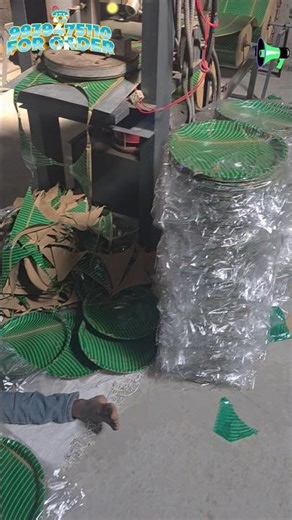 paper plate manufacturing process in factory | business startup | business idea 💡 #shorts #business