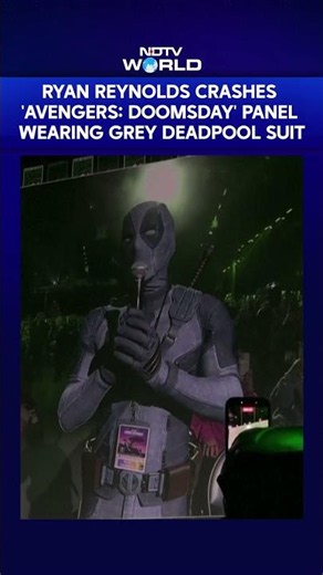 Ryan Reynolds Crashes 'Avengers: Doomsday' Panel Wearing Grey Deadpool Suit