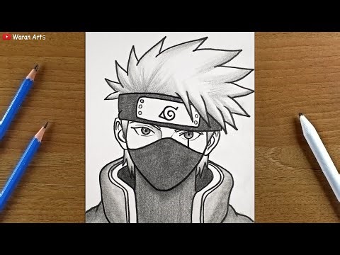 How to Draw Kakashi Hatake | Easy Anime Drawing | Drawing Tutorial for beginners | Naruto