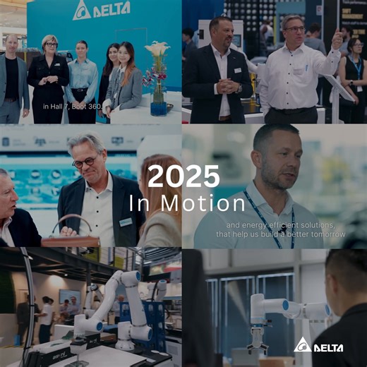 2025 has been an incredible year for Delta Industrial Automation! From global exhibitions and live demos to hands-on workshops and cutting-edge solutions, this year was all about connecting, creating, and driving automation forward. A huge thank you to our customers, partners, and Delta teams — your support and collaboration made every achievement possible. Here’s to an even more innovative 2026! | Delta Electronics EMEA