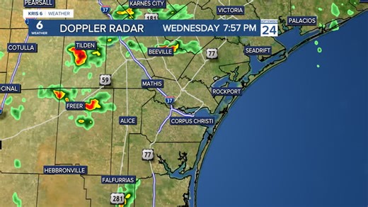 22K views · 188 reactions | 8PM || Tour of the radar (no sound) A thunderstorm in Beeville is producing a lightning show that can be seen as far as Kingsville. When thunder roars, go indoors! | KRIS 6 News | Facebook