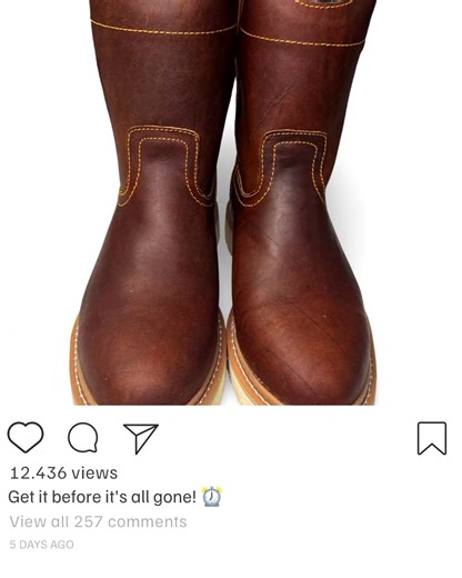 Step into style and comfort with our Rufera Mil Rayas boots! 🥾✨ Grab them now with 7.14% off! 👉 [Get Yours Here!](https://botascarrillo.com/products/bota-de-trabajo-rufera-mil-rayas-para-caballero?ref=minta-video-app) #BestSellers #CarrilloWestern #BootStyle #WesternFashion