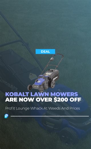 1.2K views · 12 comments | Insane deal on Kobalt 40v Mower at Lowe's! (In-Store Deal)  Lowe's SKU : 3809909 These Kobalt Lawn Mowers retail for $329 but are currently on sale at some select locations for as low as $82! Check your local Lowes to see if they're in stock! If you want access to more deals like this, comment "DEAL", and you'll receive a DM inviting you to our FREE discord server! #clearancefinds #clearance #lowes #homedepot #lowesclearance | Profit Lounge | Facebook