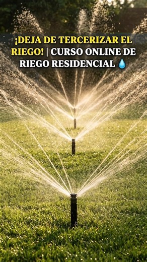 ¡Deja de tercerizar el riego! | Curso Online de Riego Residencial 💧