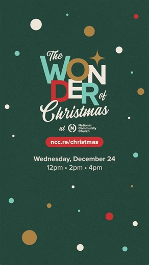Come together with our community to celebrate the birth of Jesus through carols and candlelight. We will have THREE Christmas Eve services this year. Enjoy our annual tradition, as kids and teens (and an adorable live donkey) re-enact the Christmas story on stage. Stay after to have a photo taken in our gorgeous space, filled to the brim with stunning Christmas trees and seasonal vignettes. #Christmas #christmaseve #christmas2025 #ChristmasService #christmasevent | National Community Church