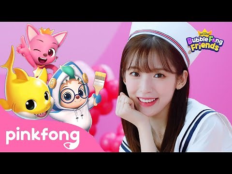 Baby Shark BubbleFong Friends | Pinkfong X OH MY GIRL | Official Music Video | 💙KPOP Collaboration