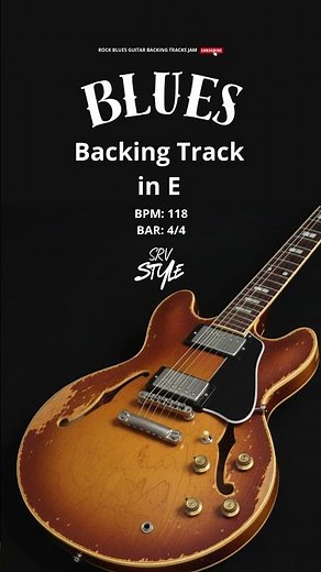 Blues Backing Track in E SRV Style 118 BPM