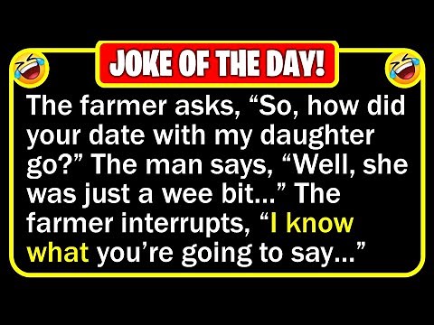 🤣 BEST JOKE OF THE DAY! - A man meets a farmer who has three stunning... | Funny Clean Jokes