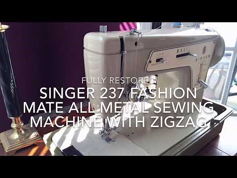 Singer Fashion Mate Model 237 ZigZag Vintage all steel sewing machine!