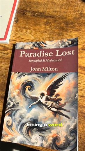 Paradise Lost by John Milton, Simplified and Modernised #booksimplified #classicliterature