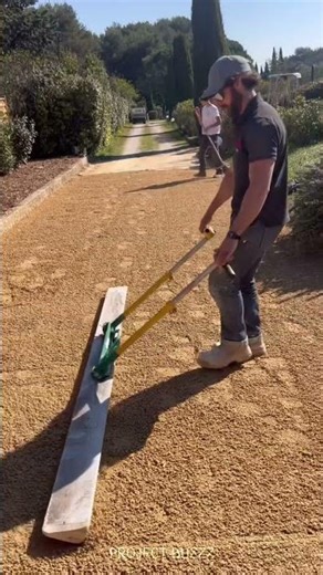 Lime + Gravel = Perfect Driveway? #construction #experiment #landscaping
