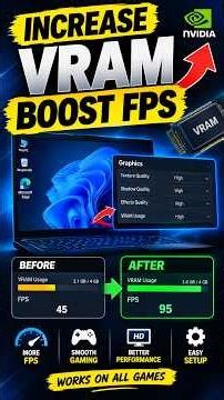 How to Increase VRAM for Gaming on PC | Boost FPS Without Software | Win 11