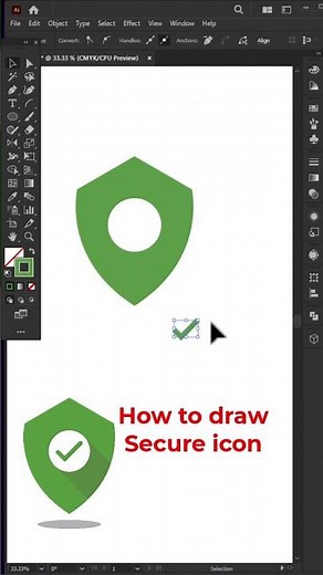 How to Draw Secure Logo in adobe Illustrator
