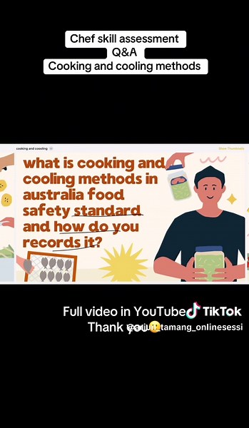 Chef Skill Assessment: Cooking and Cooling Methods Explained