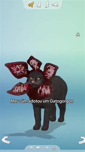 Meu gatinho demogorgon é fofo demais sério 😭🥺 #thesims4 #ts4 #strangerthings #st