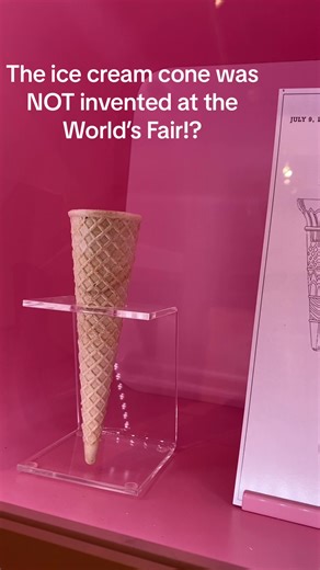 The first patent for an ice cream cone was filed a year BEFORE the World’s Fair in St Louis. @Ice Cream Museum🍦 #icecreamcone #icecreamlover #worldsfair #stlouis #patented #americana #foodhistory #history #americanhistory