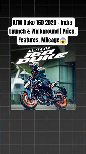 KTM Duke 160 2025 – India Launch & Walkaround | Price, Features, Mileage
