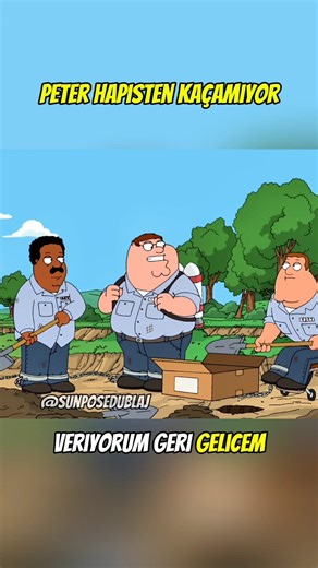 Peter can't escape from prison (Family Guy Turkish dubbed)