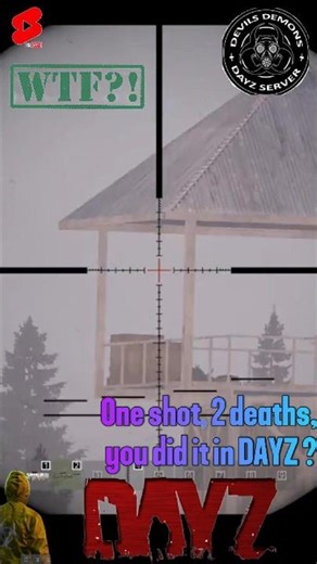 Double kill with one shot, DAYZ #dayz #sniper