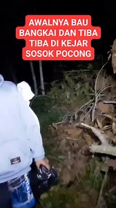 SERAM‼️ DI KEJAR SOSOK POCONG DAN BAU BANGKAI #pocong #setan #kuntilanak #horor #seram | Dio Pangesti