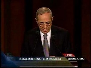 Honoring TIM RUSSERT -Gov. M Cuomo- Memorial Service In W.DC