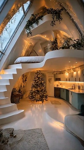 Ideja za uredenje montazne A-Frame kuce za Bozic 😍 An idea for Christmas interior design of an A-Frame house 😍 #prefabricatedhouse #prefabricatedhome #Christmas #montaznekuce #montaznekucice | Montažne kućice Hrvatska