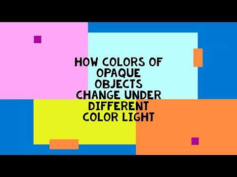Opaque Object Colors