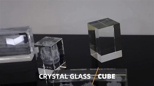 Wholesale K9 High Quality Blank Solid Crystal Block Cube 3D Laser Engraved Customizable Size Modern Design Business Gifts