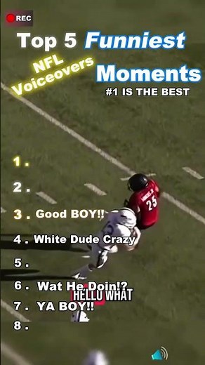 The Funniest NFL Voiceovers ever 😂