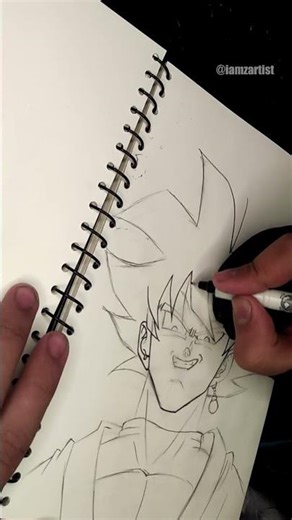 Goku Black Sketch – Super Clean Anime Drawing!