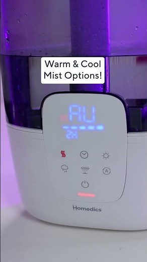 Homedics 2G Top Fill Warm & Cool Mist Ultrasonic UVC Humidifier | QVC