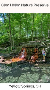 A great hike to add to your Ohio summer bucket list is the trails at Glen Helen Nature Preserve in Yellow Springs.🌳 Shrouded in natural beauty and rich with wildlife, Glen Helen Nature Preserve offers guests cascading waterfalls, bubbling springs and a beautiful boardwalk. 💵 It cost $10 for parking. This all goes back to the presseve. Guests walking or biking can access the preserve for free. 🥾 The Inmam Trail is a 1.1 mile loop that takes you to all the highlights such as Cascade Falls, the 