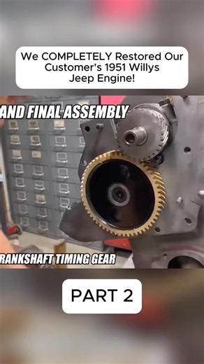 We COMPLETELY Restored Our Customer's 1951 Willys Jeep Engine! | Enginebuildcar1