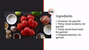 Panang curry tomato bisque recipe