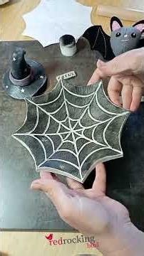 I Made a Spiderweb Dish from Air-Dry Clay! 🕷️🕸️