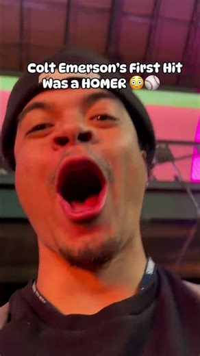 COLT EMERSON’S FIRST CAREER HIT IS A HOMERUN 🤯🔥