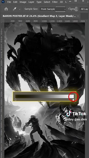 Thấy đổi màu sắc cho hình ảnh bằng Gradient Map trong PTS #duygauden #photoshop #photoshoptips #graphicdesign #thietkedohoa #learnontiktok