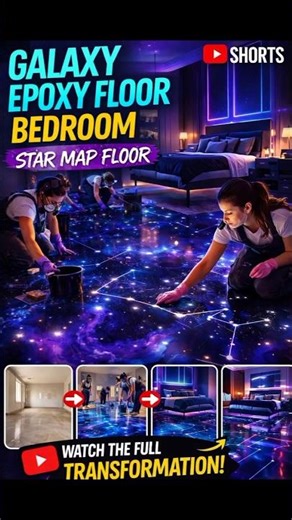 Galaxy Floor Transformation 🌌😳 #shorts
