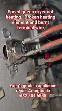 speed queen dryer heating element replacement. appliance repair Arlington tx