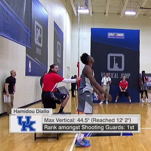 Hamidou Diallo shows off his 44.5-inch vertical at the NBA Draft Combine! Coverage continues at 3pm/et Friday on ESPN2! | NBA