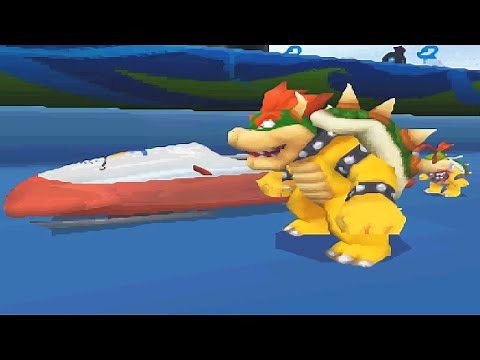Mario & Sonic at the Olympic Winter Games (DS) - All Characters Bobsleigh Gameplay