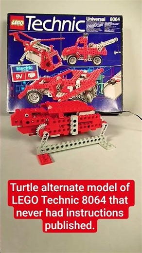 LEGO Technic 8064 Turtle Alternate Model that never had instructions published. #grohl666