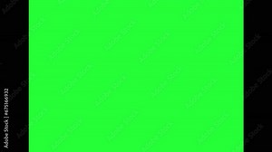opening cinematic opening black bars with green screen