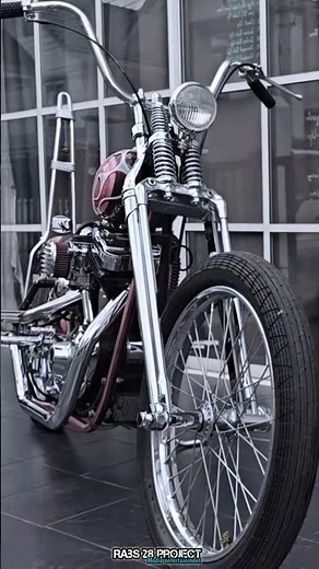 Pink Flames & Chrome Dreams: My Custom Chopper 💖🔥 #chopper #harleydavidson #custom #america