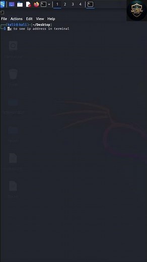 how to see IP address in #kali #linux #terminal