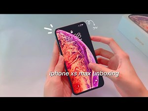 unboxing iphone xs max gold 📱 in 2021 + set up and camera test 🌱🐣 | aesthetic unboxing 🍂