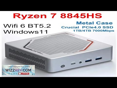 SZBOX Z88 Ryzen 7 8845HS Mini PC Metal CNC Win11 DDR5 5600Mhz Review