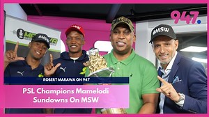 Fresh off their historic 8th consecutive PSL title, the newly crowned kings of South African football — Mamelodi Sundowns — join Robert Marawa live on #MSW for an exclusive celebration and deep dive into their unmatched reign. | 947